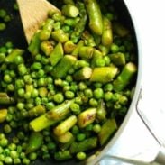 Asparagus and Pea Saute