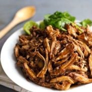Honey Glazed Crockpot Chicken Adobo - simple pantry ingredients, hardly any hands-on time, 200 calories. | https://discovery-lab.news