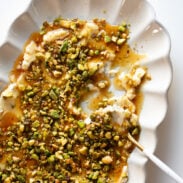 A picture of Boursin Appetizer with Pistachios and Honey